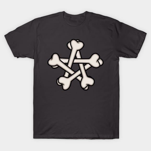 Bone Star T-Shirt by Dark Night Designs